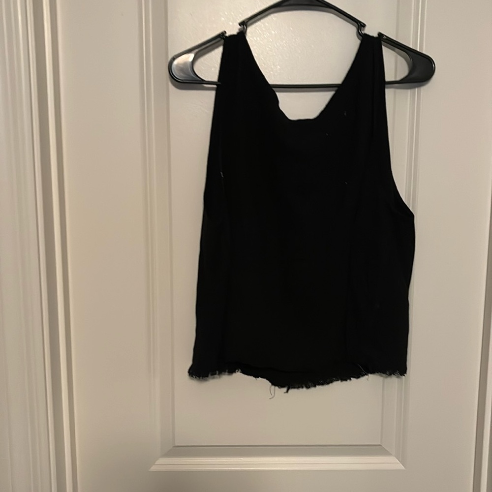 Black tank top